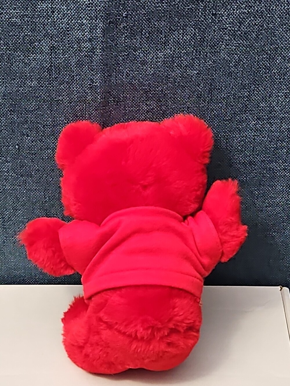 Vintage 1986 Crayola Teddy Bear Plush | Red Crayon Shirt | 7" Stuffed Animal | - Picture 8 of 16